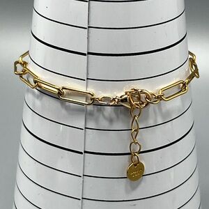 Brook & York Gold Paperclip Link Chain Bracelet